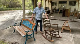 American Ladder-Back Rocker and Iron-Backed Garden Bench: asset-mezzanine-16x9