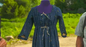 Appraisal: Cotton Printed Women's Dress, ca. 1798: asset-mezzanine-16x9