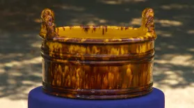 Appraisal: John Bell Pottery Butter Tub, ca. 1850: asset-mezzanine-16x9