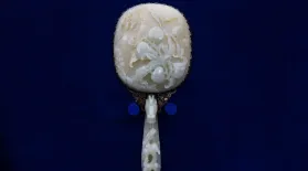 Appraisal: Chinese Jade-mounted Mirror with Fitted Box, ca. 1920: asset-mezzanine-16x9