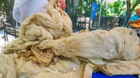 Appraisal: Silk Wedding Dress, ca. 1895: asset-mezzanine-16x9