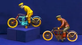 Appraisal: German Tin Toy Motorcycles, ca. 1924: asset-mezzanine-16x9