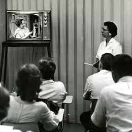 SCETV's French class as seen in a classroom. 