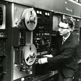 SCETV recorded programs on magnetic videotape.  1961