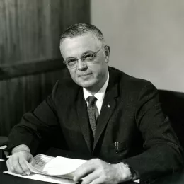 R. Lynn Kalmbach, ETVs first president. 1960