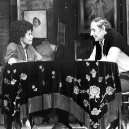 Beryl Dakers interviews Spoleto founder and composer Gian Carlo Menotti on set of his opera The Medium.
