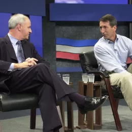 Gov Hodges and candidate Mark Sanford ready for a debate