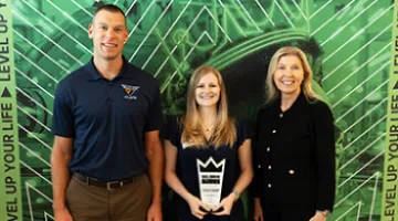 photo of Audrey Satterfield with industry reps