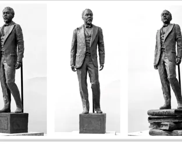 A proposed monument of Robert Smalls, sculpted and submitted by Georgia-based artist Basil Watson.