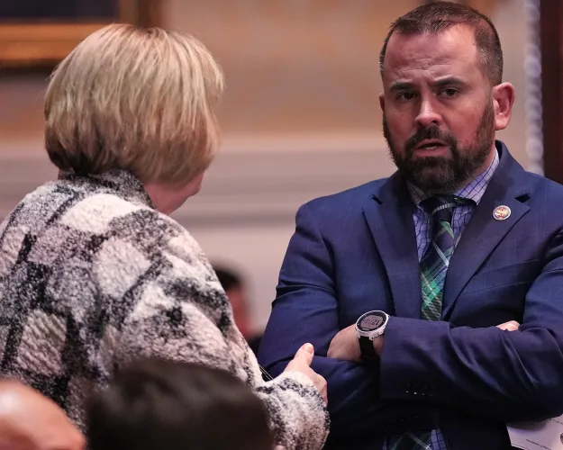 Lawmakers at the South Carolina Statehouse on Feb. 18, 2025.