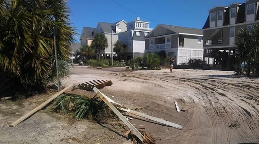 Destruction caused by Hurricane Matthew