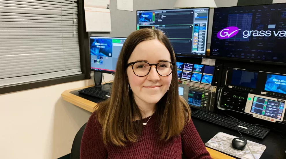Hannah Wade, SCETV intern and senior at the University of South Carolina