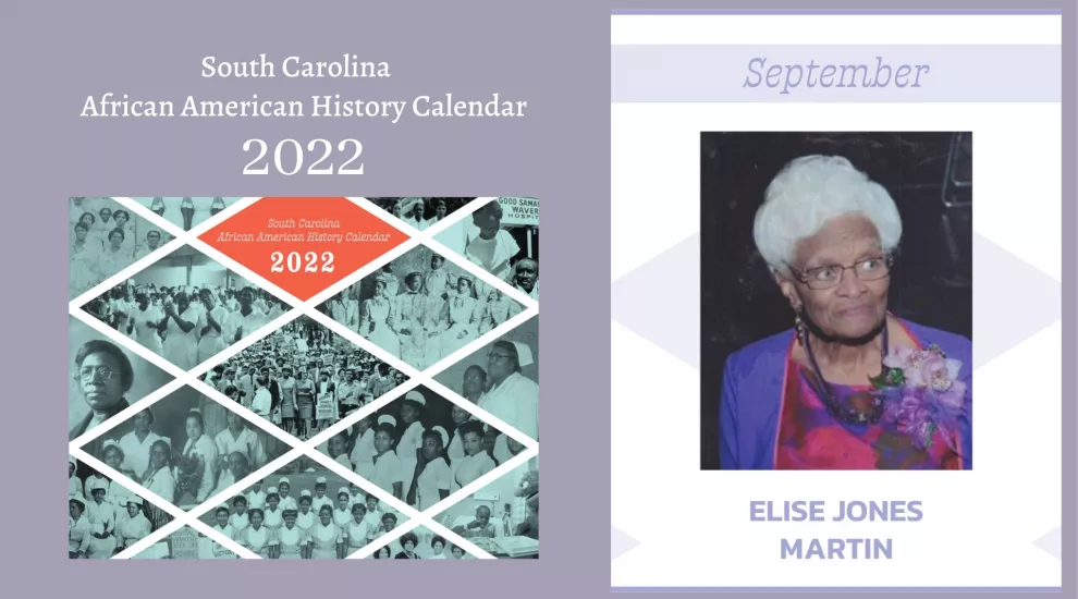 SC African American History Calendar: September Honoree - Elise Jones Martin