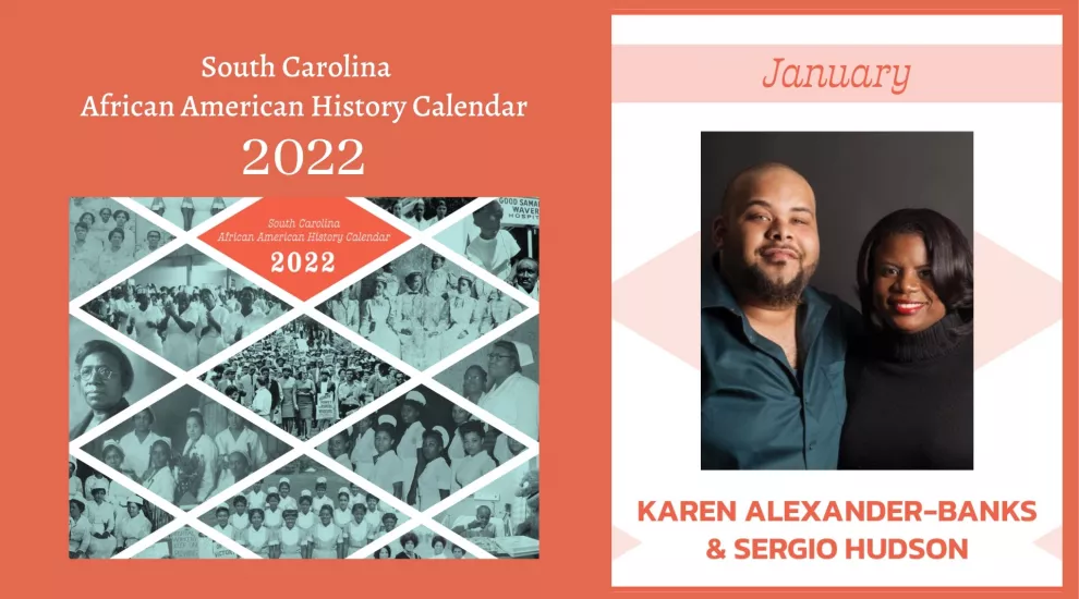 Karen Alexander-Banks and Sergio Hudson
