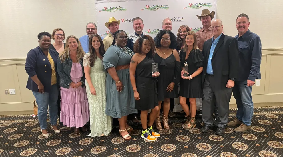 group photo of scetv staff at star awards