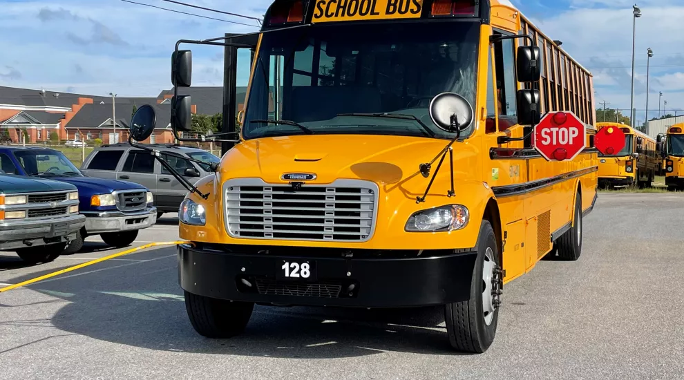 School Bus with stop sign