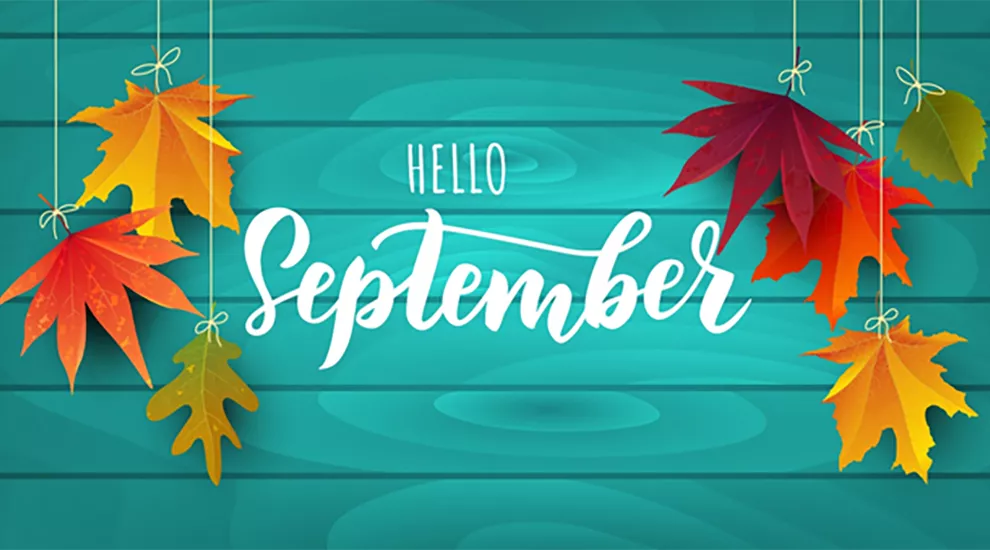 Hello September graphic