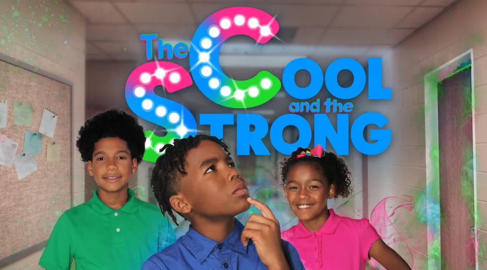the cool and the strong logo with cast members