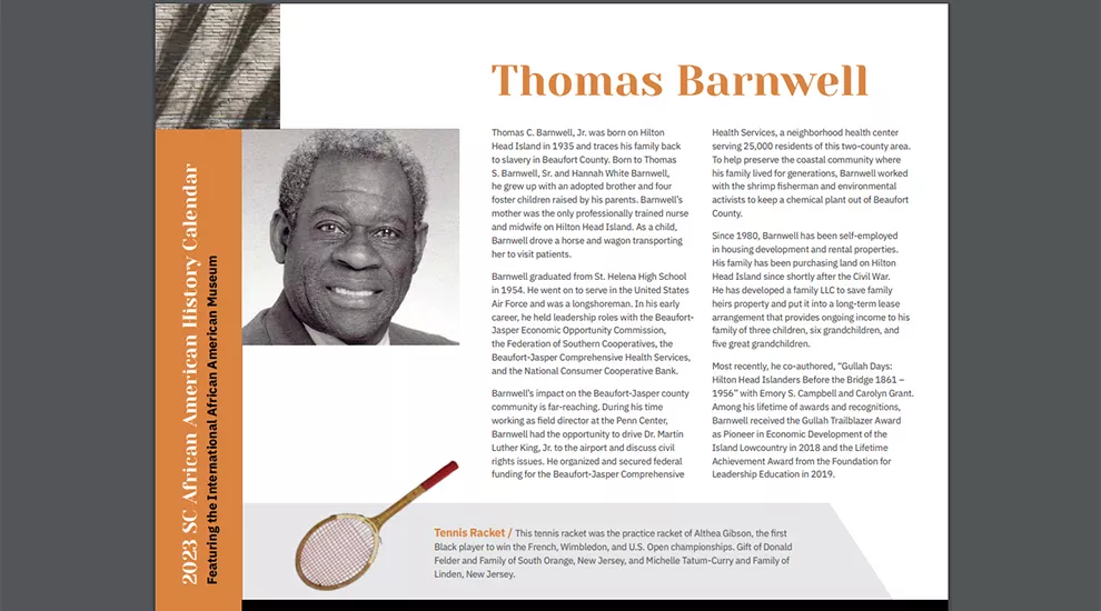 SC African American History Calendar: February Honoree - Thomas Barnwell