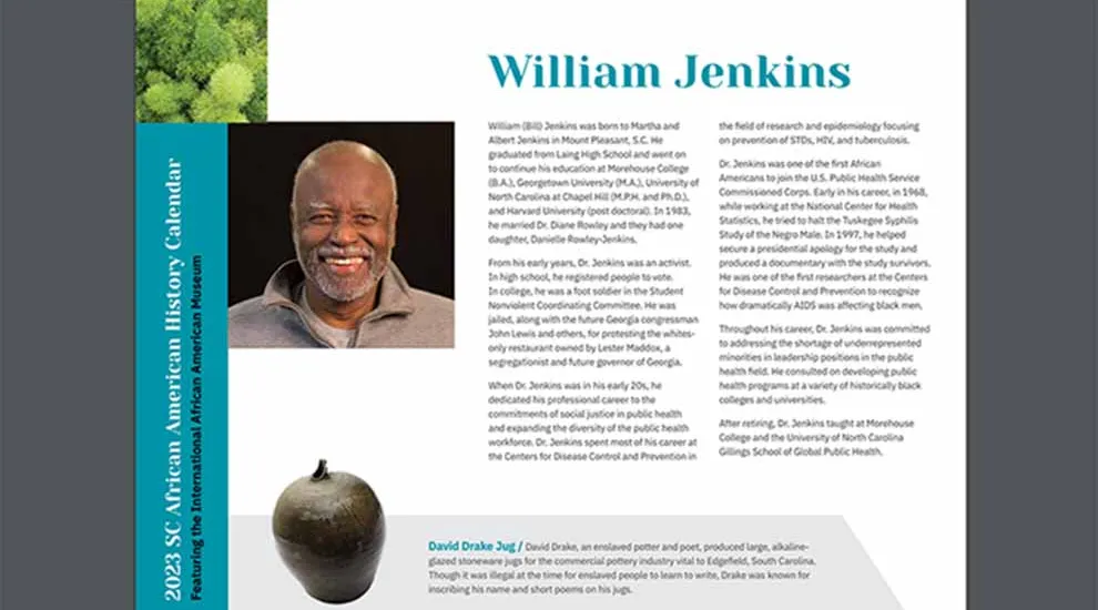 SC African American History Calendar: July Honoree - William Jenkins