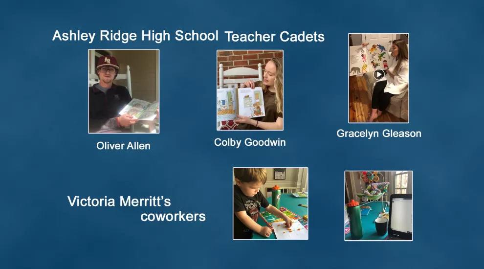 Ashley Ridge High School Teacher Cadets and teachers children 