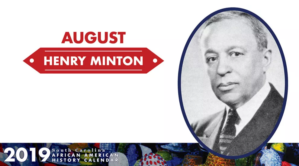Images of Henry Minton - SC African American History Calendar - August Honoree
