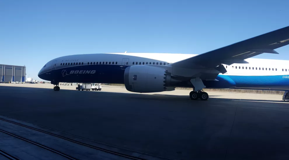 Photo of a Boeing Dreamliner