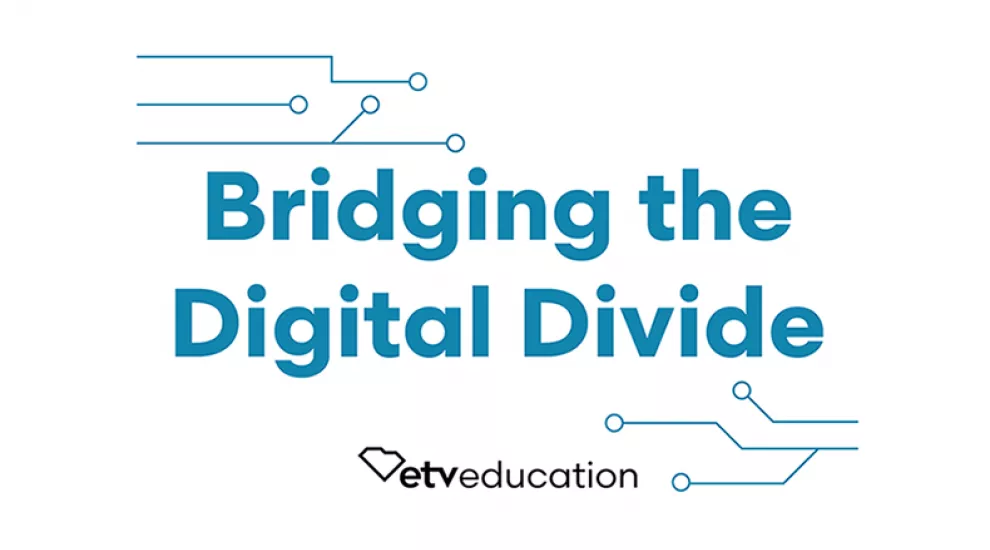 Graphic saying Bridging the Digital Divide