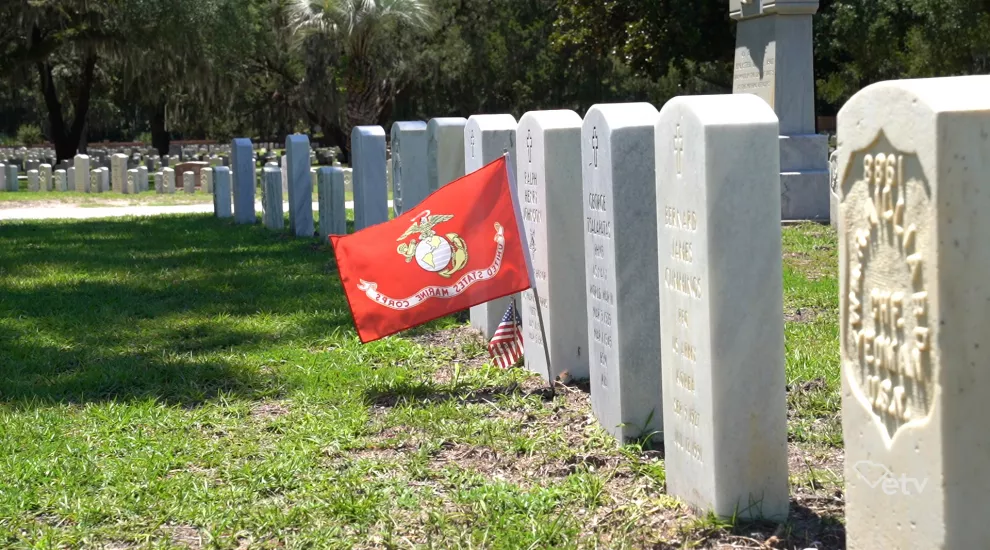 Still taken at Beaufort National Cemetery