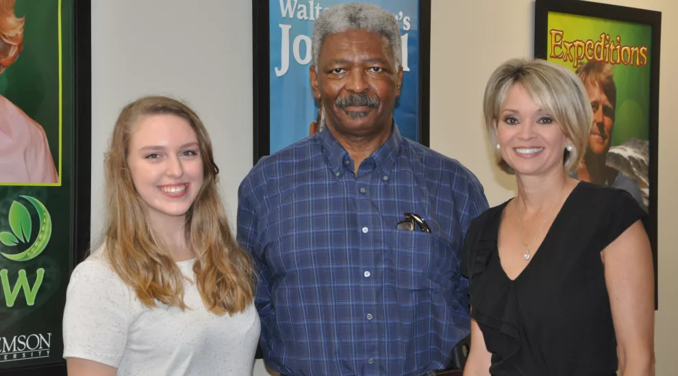 Raven Furber, William Richardson, and Coby Hennecy at the ETV Endowment office