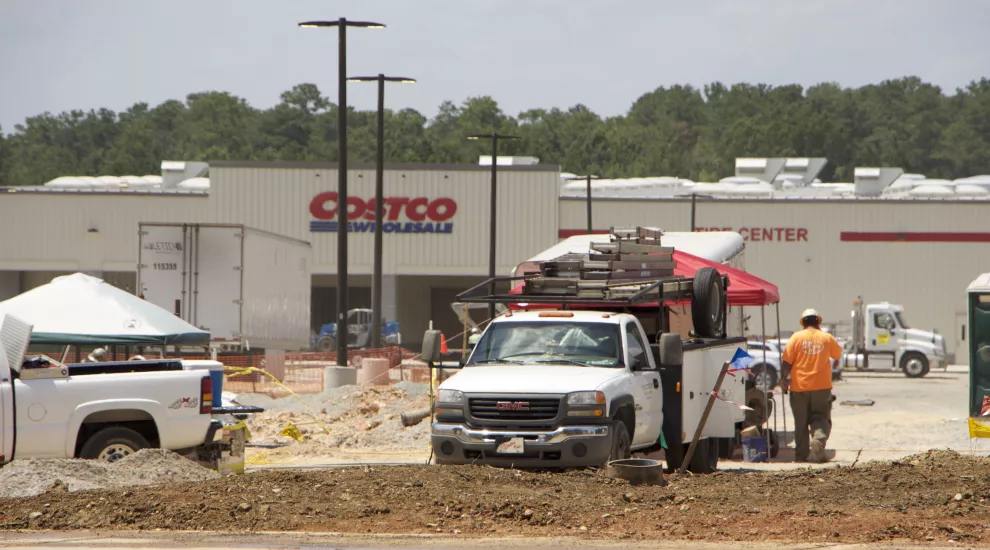 Construction on Columbia's Costco