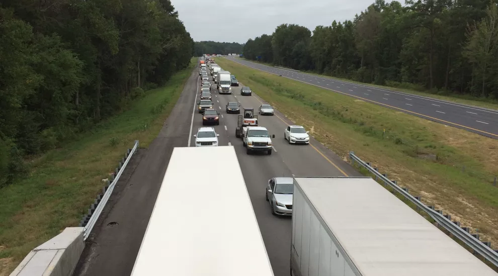 heavy traffic congestion on I26