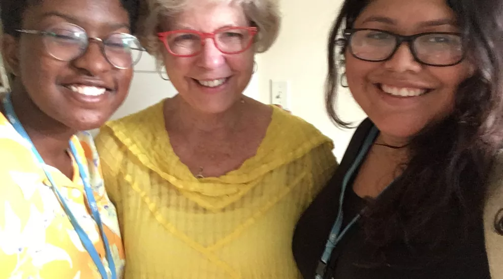 Intern Cassy, Stephanie, and Intern Imelda