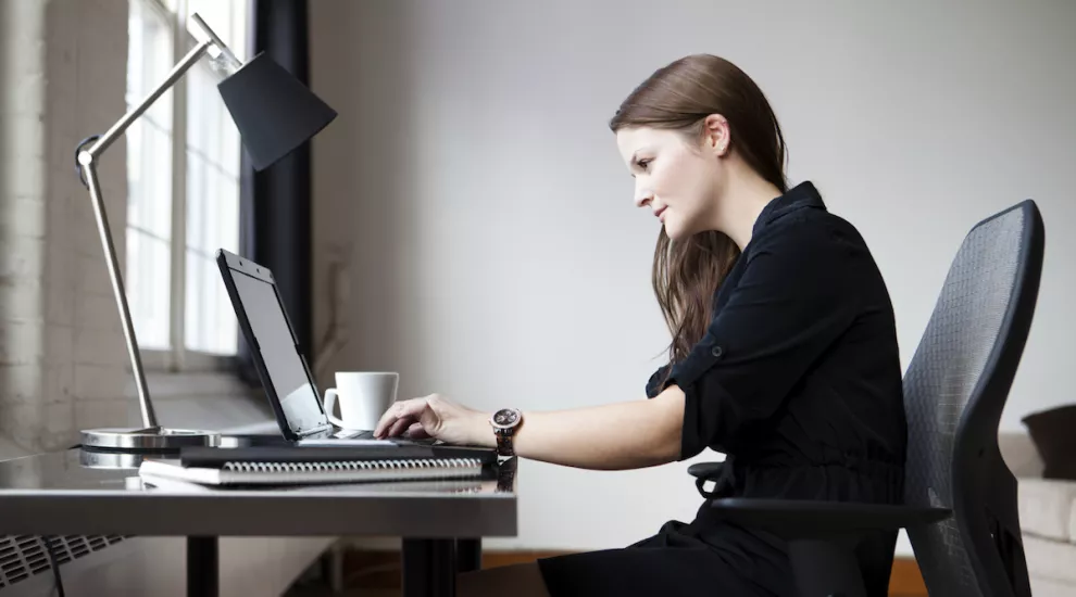 Woman at desk