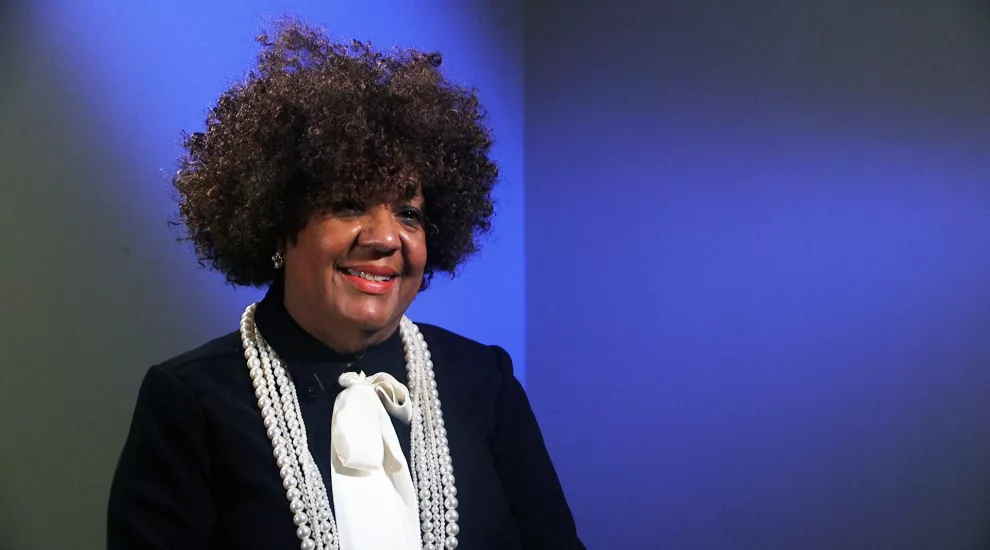 A still shot from the Janice Marshall interview.