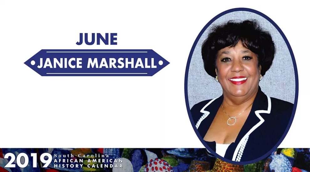 Images from SC African American History Calendar - June Honoree: Janice Marshall