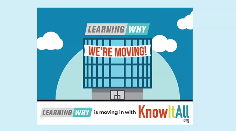 Graphic about Learning Why moving to Knowitall.org