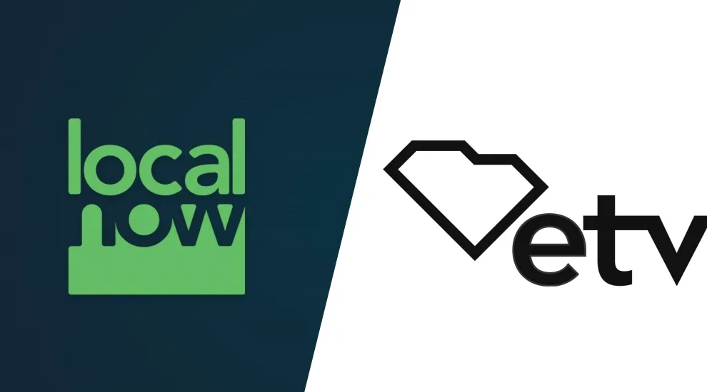 graphic split horizontally half local now logo half SCETV logo