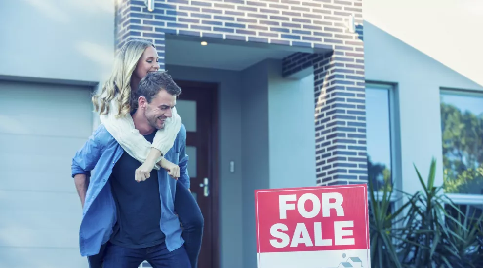 Couple buying their new home