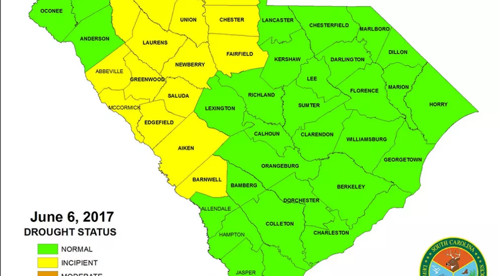 All counties within the state are now in normal or incipient drought status.