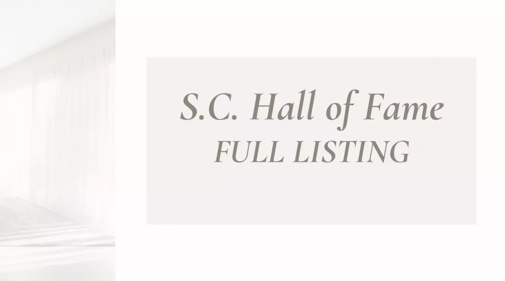 SC Hall of Fame - Full Listing