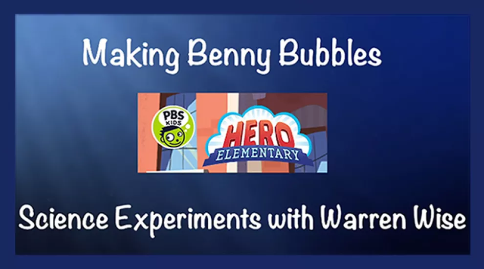 Graphic from opening of Science Experiments with Warren Wise video