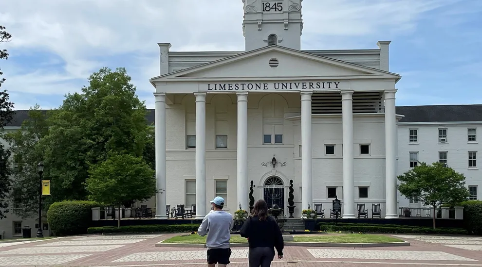 The usually vibrant Limestone campus was sedate Monday, as students pondered their futures in the face of sweeping changes at the university.