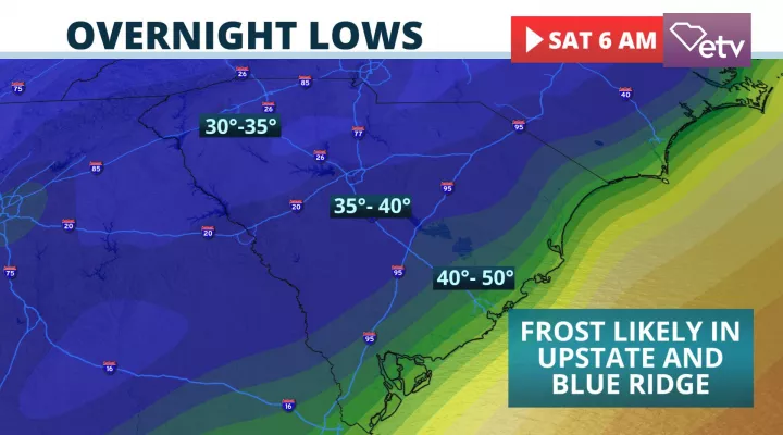 Lows Saturday Morning