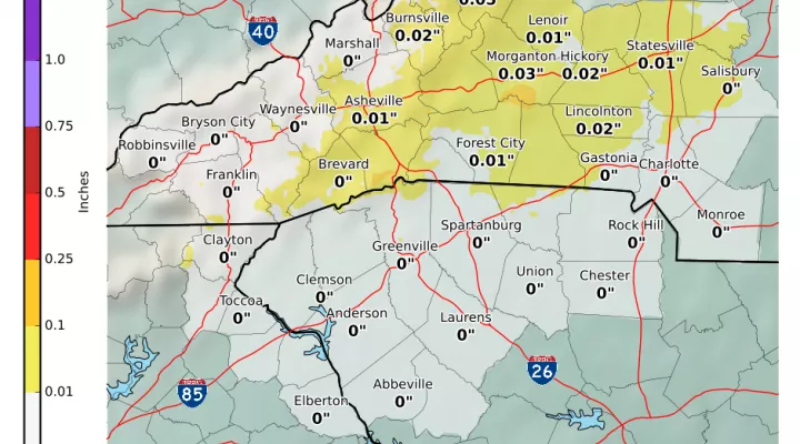 Ice Accumulation tonight into Friday morning