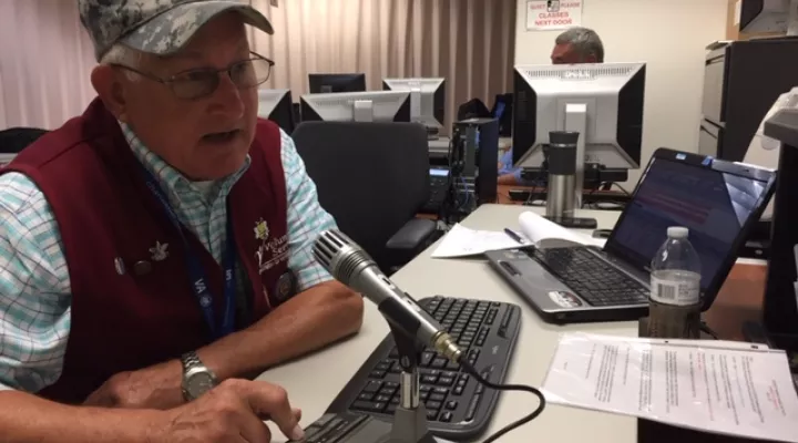 Ham radio operator Warren Rickey calls amateur operators statewide in SC HEART's weekly training exercise.  The group was founded to provide emergency communications when a disaster destroys phone and Internet capabilities.