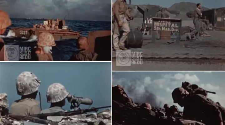 Images of soldiers during the five-week long battle of Iwo Jima are now publically accessible