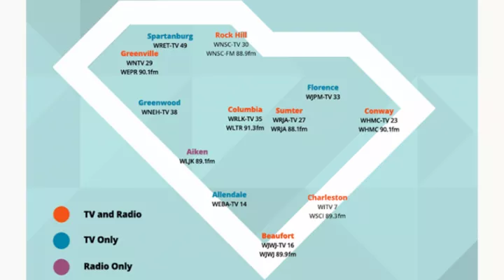 Transmitters for SCETV and SC Public Radio.