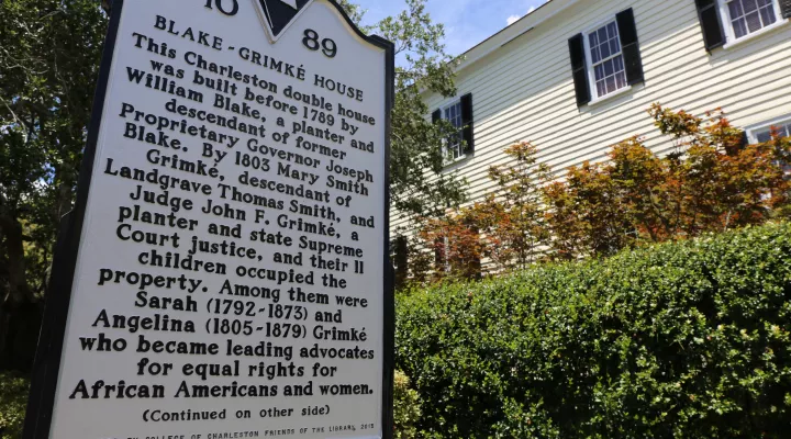 Charleston Sisters' Aversion to Slavery Fuels Fight for Women's Rights