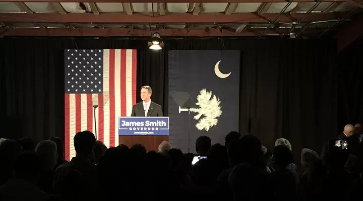 S.C. Rep. James Smith, D-Richland, formally announces his gubernatorial bid on Oct. 17, 2017.